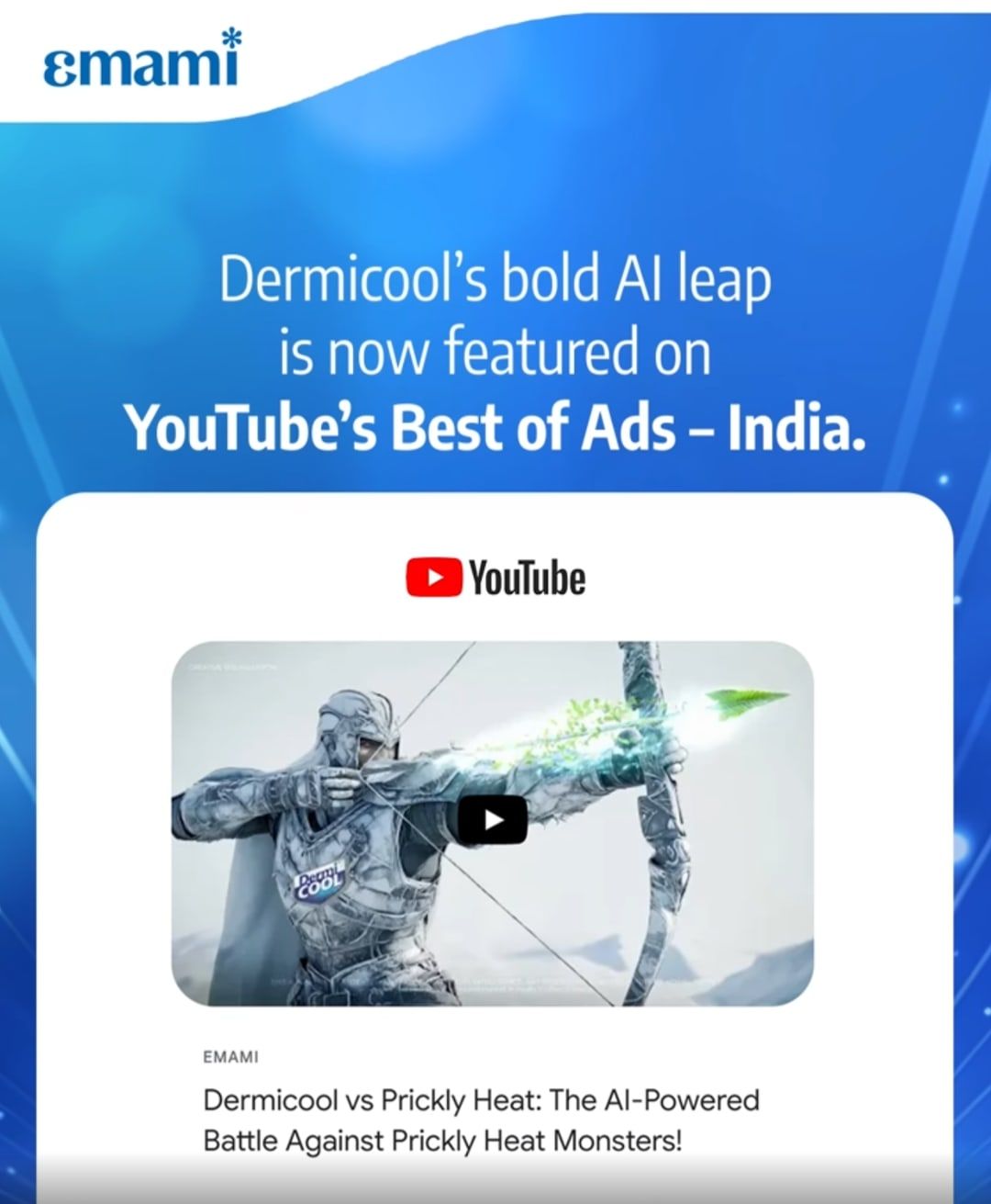 Dermicool vs Prickly Heat, YouTube Best Ads of India, June 2025